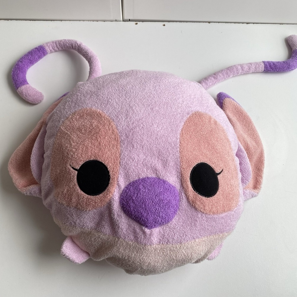 Lilo & Stitch Angel Tsum Tsum Plush Stuffed‎ Animal Pillow Head 21" Disney Store